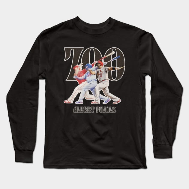 fanart - Albert Pujols St Louis Cardinals Long Sleeve T-Shirt by Villages Of Izbor